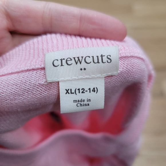 Crewcuts J crew Layered Sweater Pink Girls XL - Picture 2 of 7